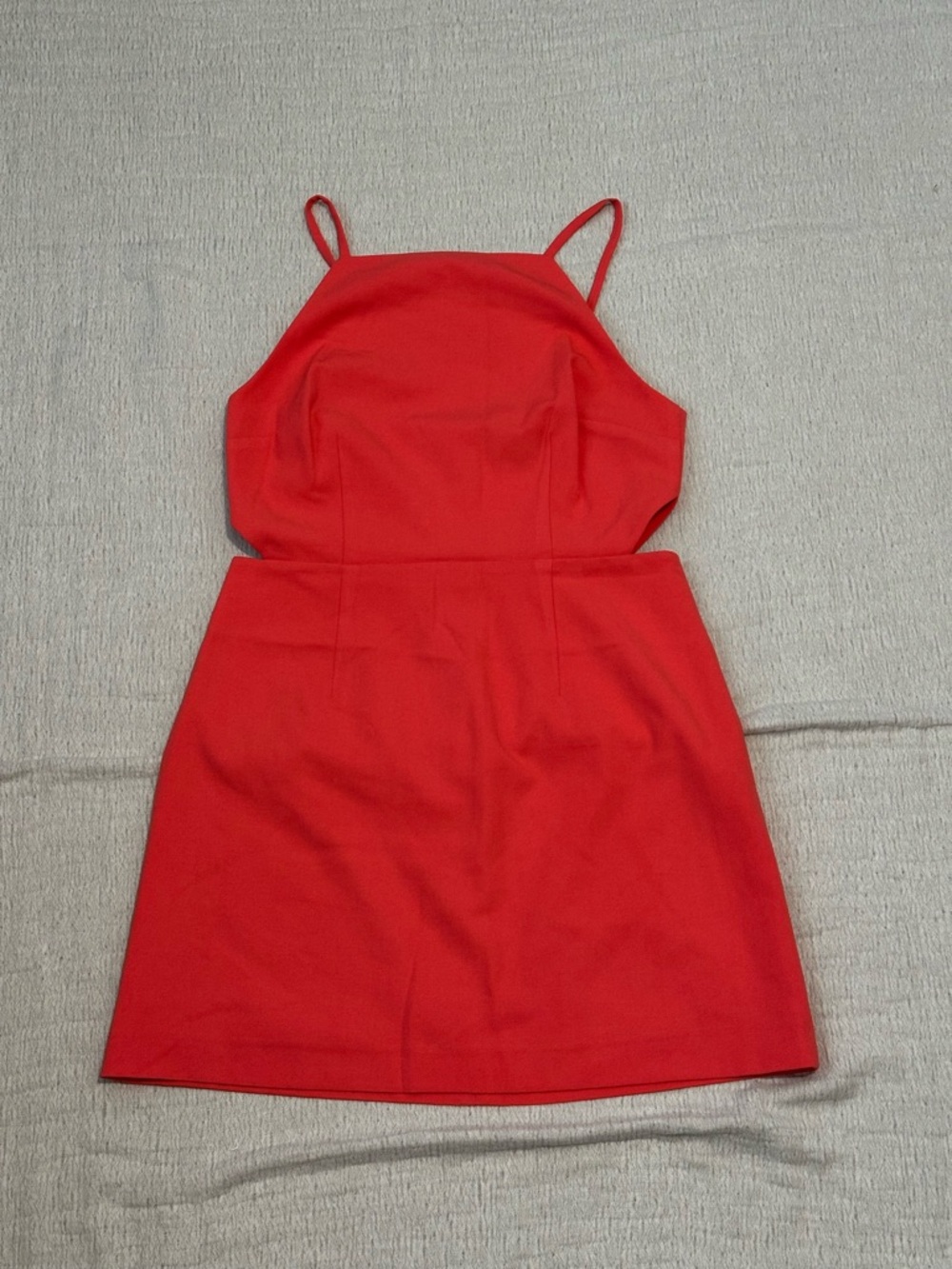 French Connection Red Spaghetti-Strap Mini Dress